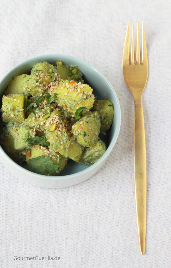 mint potatoes #recipe #gourmet guerrilla #romantic dinners #vegan